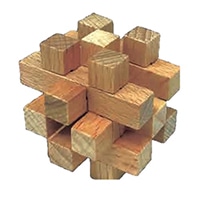 #KOMAMONO 木製立体パズル   チェッカーキューブ 173661