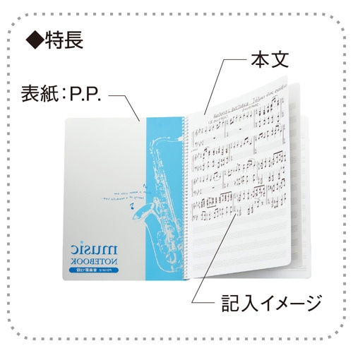 Mds Btob キョクトウ ノート 音楽 五線譜 B5 リング 12段 P01m12 お店の業種からさがす 文具 雑貨の卸 仕入れサイトmdsbtob