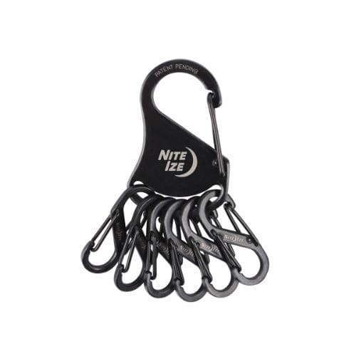 #シームーン 身辺雑貨 キーラック･ステンレススチール  ブラック NI02655