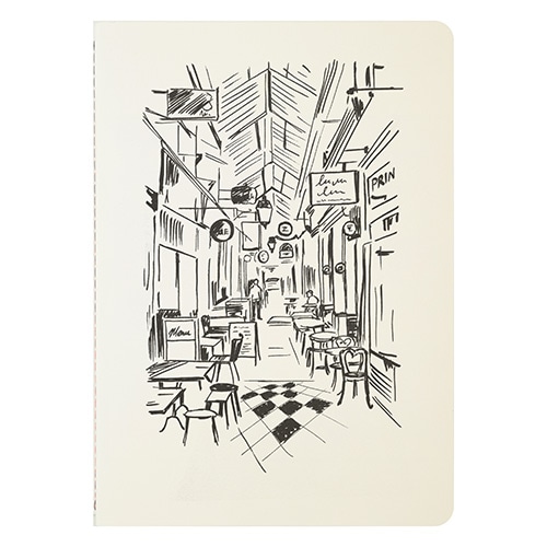 #クオバディス・ジャパン(国内販売のみ） ノート Parisカラーズノート パッサージュ・デ・パノラマ A5 ブラック HB93099