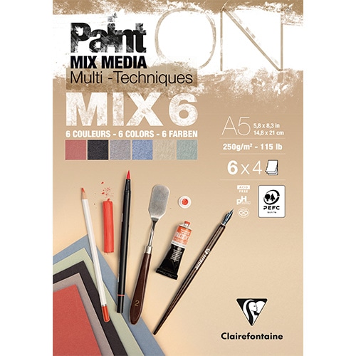 #クオバディス・ジャパン(国内販売のみ） 図画用品 ペイントオン A5パッド MIX6 CF976014