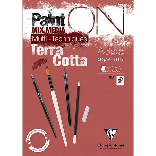 #クオバディス・ジャパン(国内販売のみ） 図画用品 ペイントオンパッド A3 テラコッタ cf976154