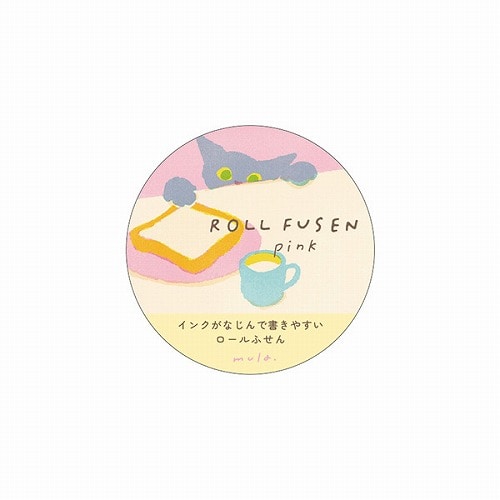#RYURYU 付箋 mula･ロールふせん  ピンク MURF05