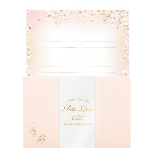 #包む レター レターセット  桜ひらり TL0R5