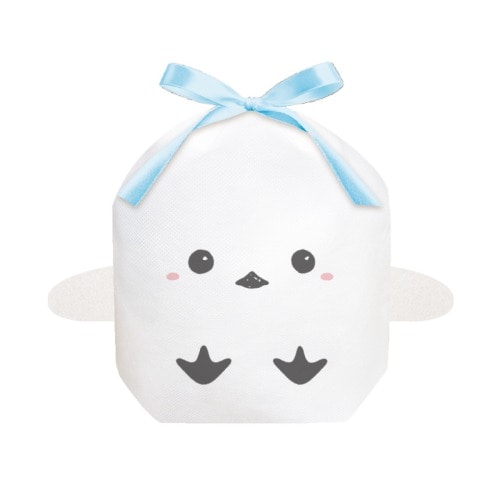 #包む 梱包用品 巾着･ギフトバッグ  シマエナガ TD049