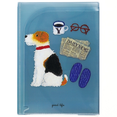 #グリーティングライフ(国内販売のみ） ファイル関連小物 米津祐介クリアホルダー A5・6ポケット イヌ YZZ-460