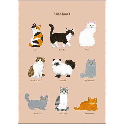 #グリーティングライフ ノート 米津祐介ノート 5mm方眼,64ページ,A5 ネコ YZN-461