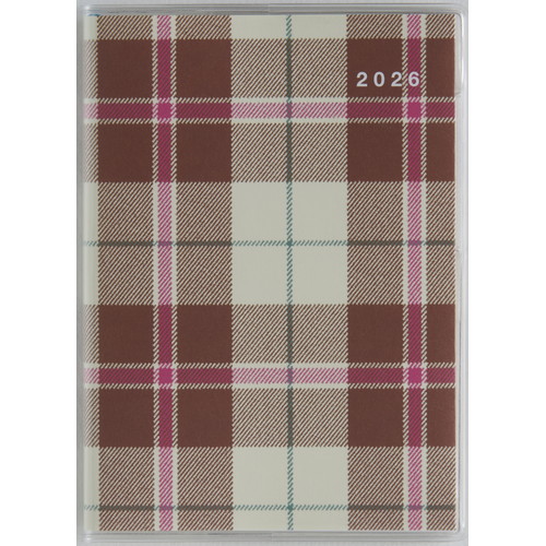 #高橋書店（国内販売のみ） 手帳 2026年 4月始まり B7 マンスリー プチクレール 1 チェック No.671