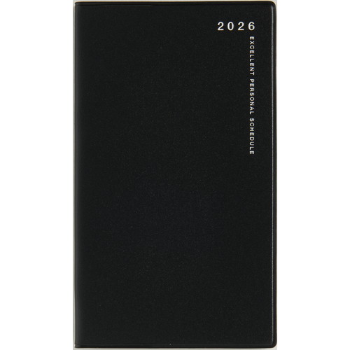 #高橋書店（国内販売のみ） 手帳 2026年 4月始まり ウィークリー ニューダイアリー アルファ 1 黒 No.814