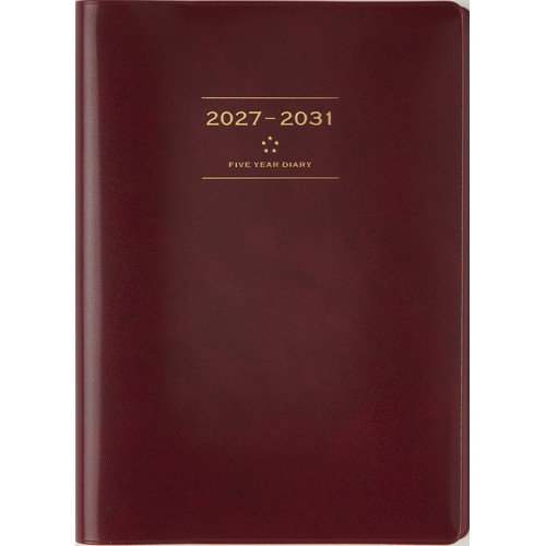#高橋書店（国内販売のみ） 手帳 27年度版 A5 5年卓上日誌 ワイン No.98 （27年度版 1月始まり）