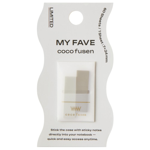 #カンミ堂 ふせん ココフセン･ミニ･COLOR･MYFAVE 60枚入 ホワイト CF-8908