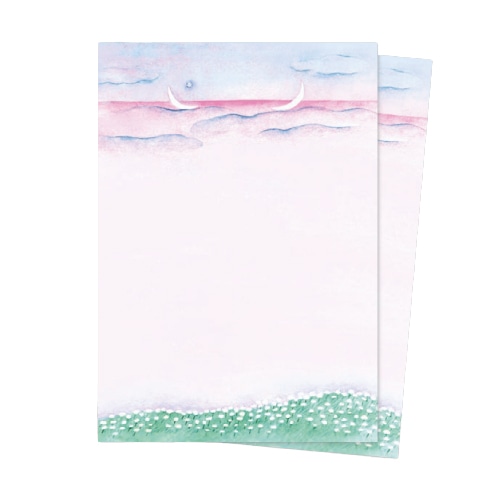 #スコープ レター レターセット･魔法の咲く丘 A5 三日月の舟 10136