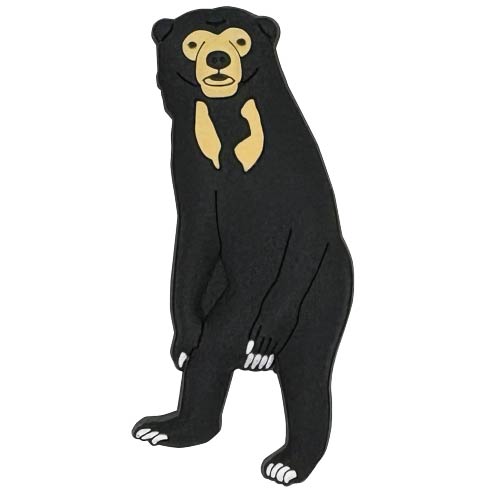 #ワールド商事 生活雑貨 アニマルラバーマグネット  マレーグマ 152048