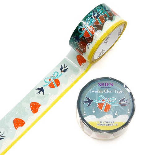 #カミイソ産商（国内販売のみ） テープ SAIENクリアテープ 3m巻 Brought by a swallow HR-1029