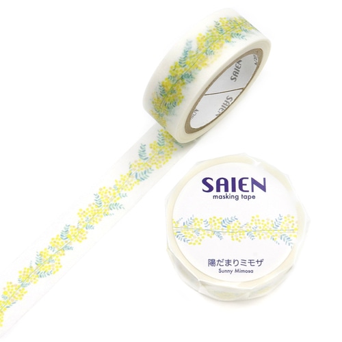 #カミイソ産商(国内販売のみ） マスキングテープ SAIEN･マスキングテープ 7m巻 陽だまりミモザ UR-0279