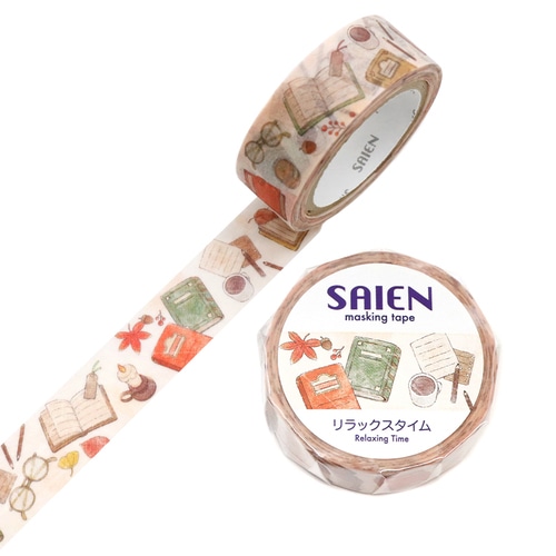 #カミイソ産商（国内販売のみ） マスキングテープ SAIENマステ 7m巻 リラックスタイム UR-0290