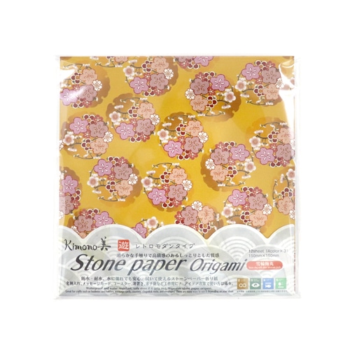 #カミイソ産商(国内販売のみ） クラフト用品 折紙 4色:各3枚入 雪輪梅丸 No.2029