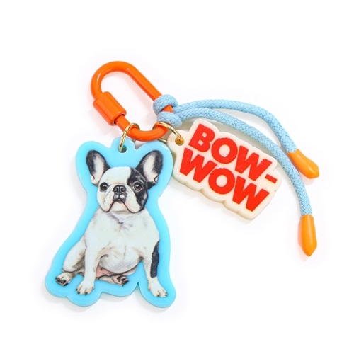 #KDT Japan 身辺雑貨 BOWWOWキーホルダー 犬パーツ色 ブルー 120988
