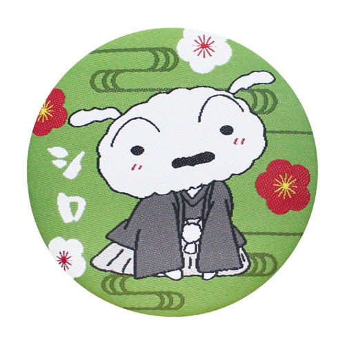 #ティーズファクトリー(国内販売のみ） 事務小物 クレヨンしんちゃん･織刺繍缶マグネット　  シロ KS-5546928SI