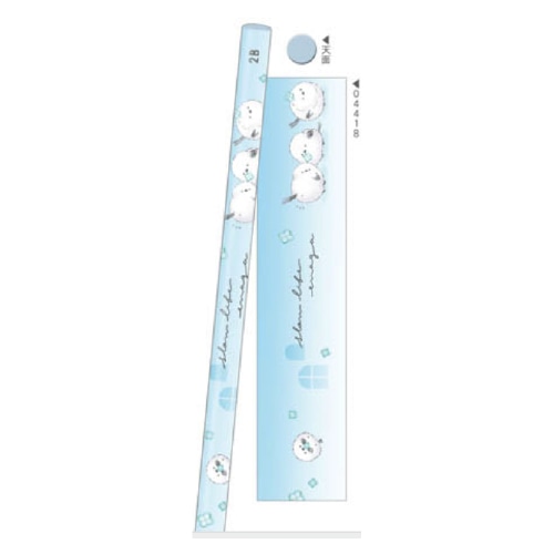 #クーリア 鉛筆 シマエナガ鉛筆 2B･丸 スローライフエナガA 04418