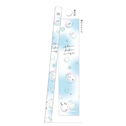 #クーリア 鉛筆 シマエナガ鉛筆 2B･丸 スローライフエナガB 04419