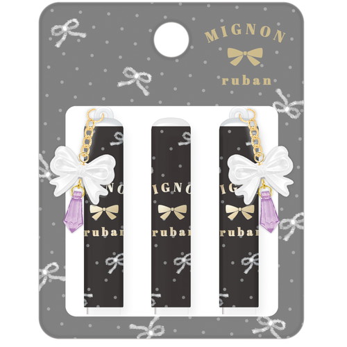 #クーリア  リボンＳＴチャーム付き鉛筆キャップ  ブラック 04636