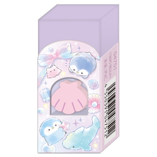 #クーリア 筆記関連小物 シーグラスアイランド消しゴム プチケシ入 イルカ 04751