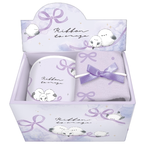 #クーリア 生活雑貨 マグカップ＆タオルセット　  りぼんとえなが 06100