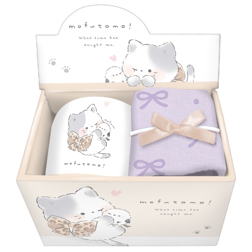 #クーリア 生活雑貨 マグカップ＆タオルセット　  もふとも 06102