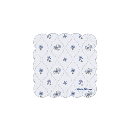 #クーリア  ベルナチュール・タオルハンカチ  ブルー 09512