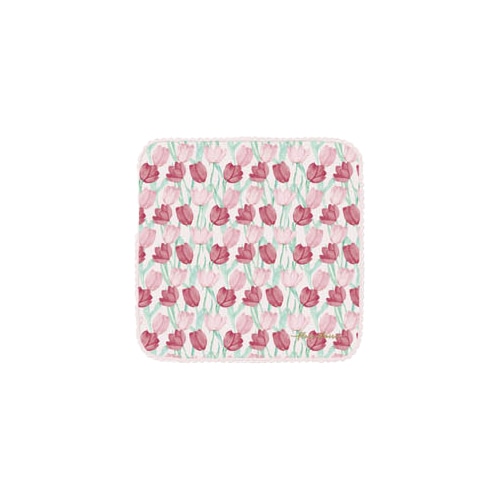 #クーリア  フロールクレール・タオルハンカチ  ピンク 09542