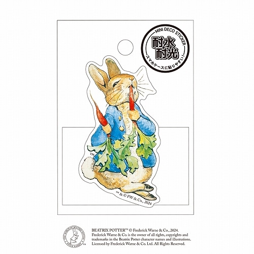 #カミオジャパン ミニデコステッカー ミニデコステッカー  ピーターラビット_ラディッシュ 221096
