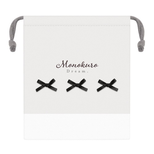 #カミオジャパン 巾着 マチ付き巾着  BLANOIRリボン 229807