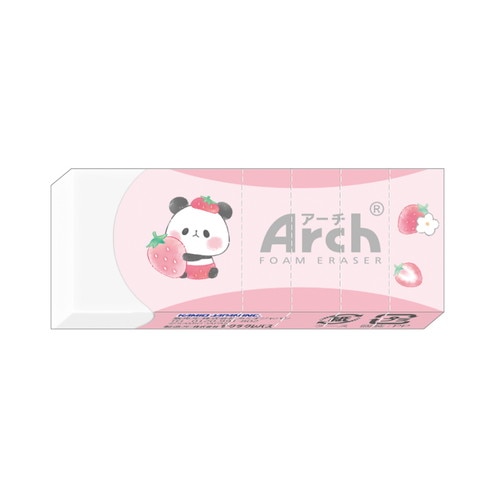 #カミオジャパン 消しゴム もちもちぱんだARCH消しゴム  イチゴチラシ 229994