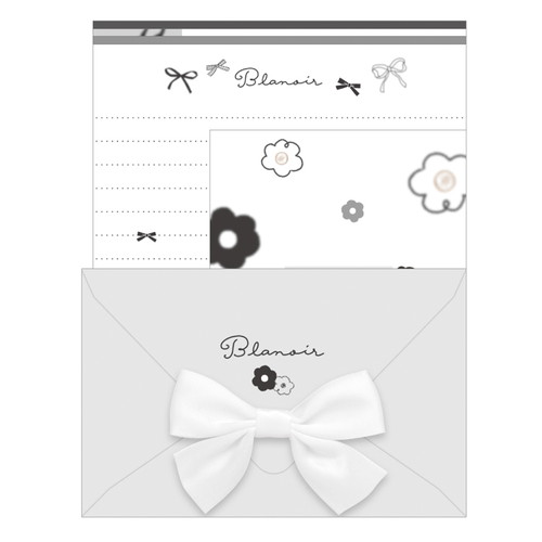 #カミオジャパン レタ- BLANOIRリボン付きレター  BLANOIR 230241