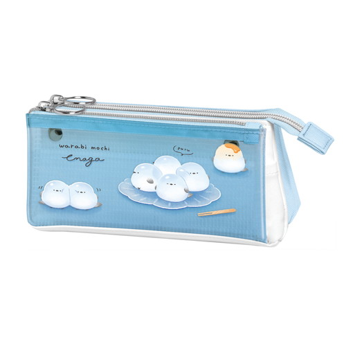 #カミオジャパン ペンケース ずっとシマエナガサンカクマルチペンケース  わらびもちエナガ 230274