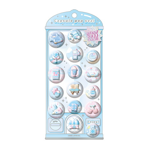最終_#カミオジャパン ステッカー CAPSULE POP SEAL  あわいろぽっぷ 230368