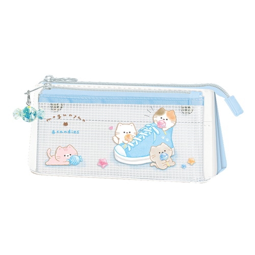 #カミオジャパン  もぐにゃんサンカクマルチペンケース  キャンディ 230802