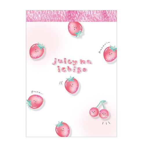 #カミオジャパン  ジューシーないちごミニメモ  ジューシーないちご 230812