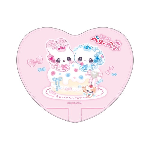 #カミオジャパン  まじかるベリーベリーストーン付きハートミラー  ピンク 231234