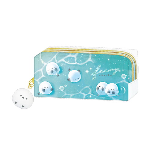 #カミオジャパン  ずっとシマエナガツインファスナーペンケース   231309