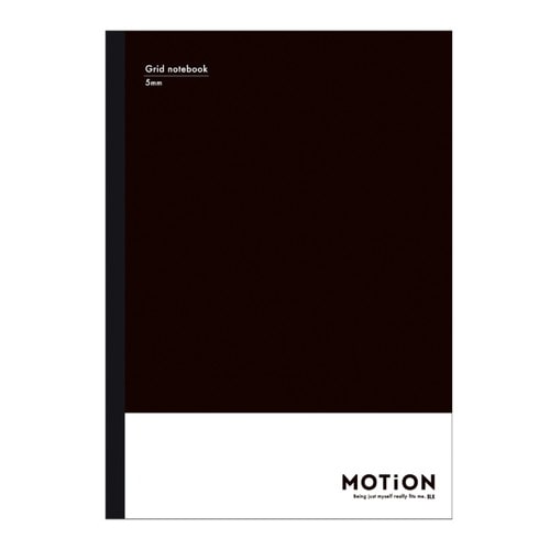 #カミオジャパン  MOTiON方眼ノート B5 BLACK 231484
