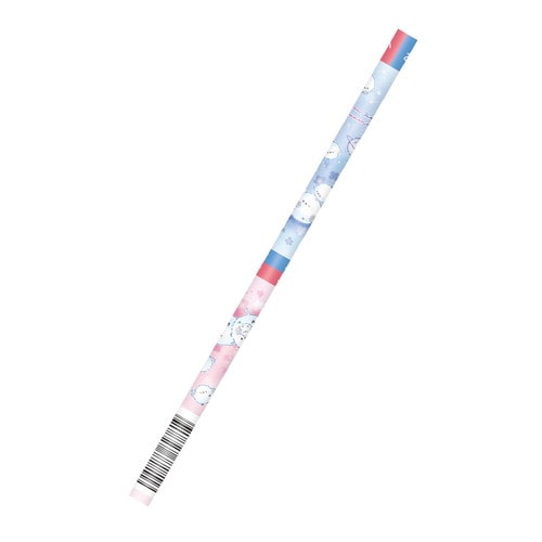 #カミオジャパン 鉛筆 マット軸赤青鉛筆  ぽんぽんシマエナガ 231723