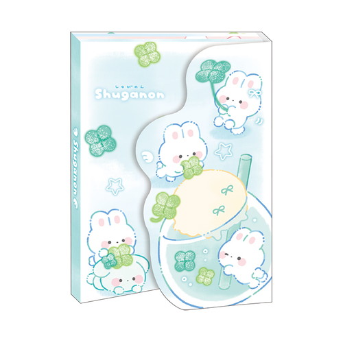 #カミオジャパン  しゅがのんダイカットカバー付きメモ  クローバー 232030