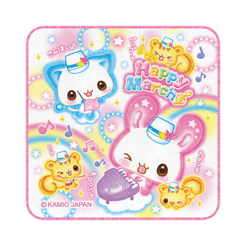 #カミオジャパン  平成ファンシーハンドタオル  ハッピーマーチ 232045