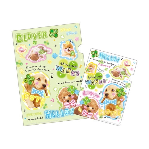 #カミオジャパン クリアファイル 平成ファンシーセットクリアファイル  キラポテワンコ 232829