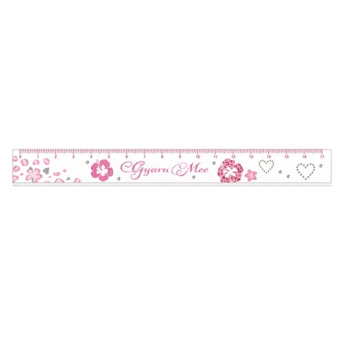 #カミオジャパン  GYARUMEEスリム17cm定規  GYARUMEEハイビスカス 234181