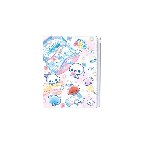 #カミオジャパン クリアファイル あわわちゃんファスナー付6Pファイル B5              あわわちゃん 234209
