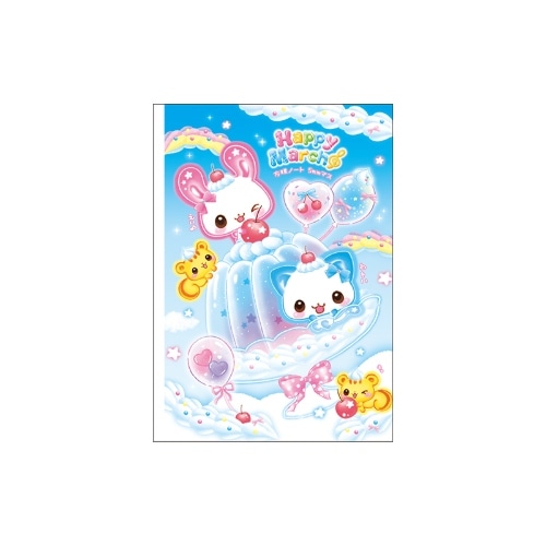 #カミオジャパン 方眼ノート 平成ファンシーB5方眼ノート  HAPPY MARCHゼリー 234217
