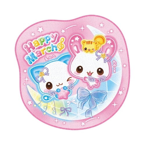 #カミオジャパン タオル 平成ファンシーダイカットハンドタオル  HAPPY MARCHゼリー 234776